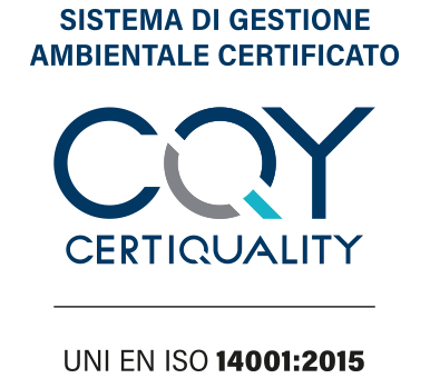 UNI EN ISO 14001:2015
Zertifizierung des Umweltmanagementsystems 
